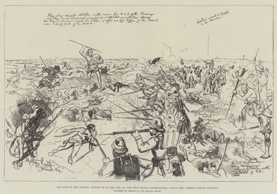 The War in the Soudan, Battle of El Teb, 29 February, the 42nd (Royal Highlanders) Taking the Enemy